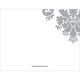 Light Grey Damask Scroll Foldover Note Cards Image 2 of 3